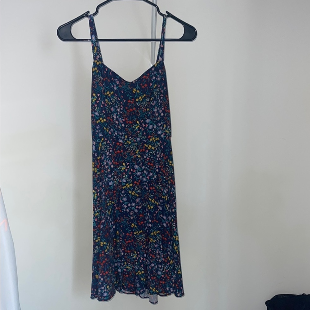 Floral Print Sleeveless Dress - Multicolor